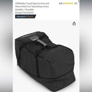 UPPAbaby Travel Bag for Aria and Mesa Infant Car Seats/Easy-Carry Handles